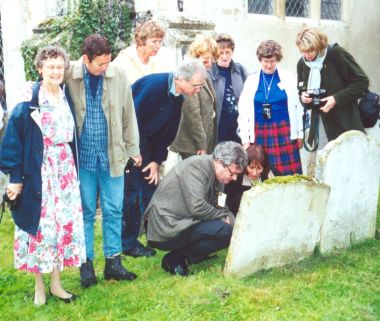 Re-union 2001 St Michaels and All Saints Occold gravestone.jpg